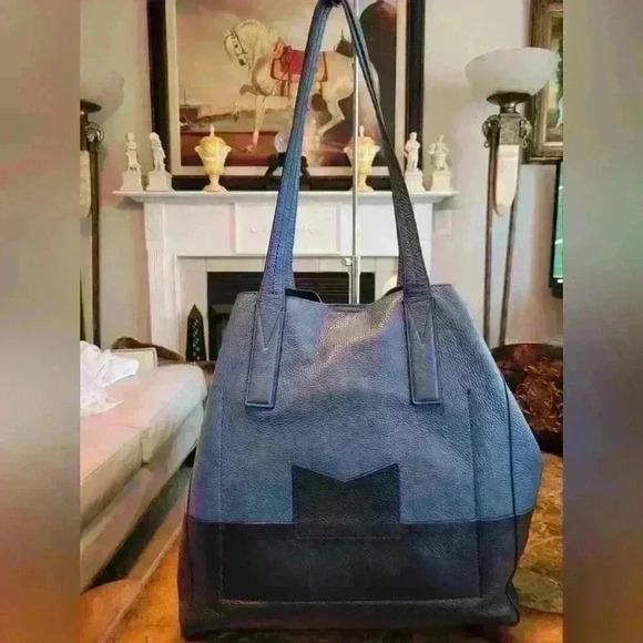 Michael Kors 2tone Blue leather bag - Picture 2 of 11